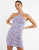 Bild von MOTEL X JACQUIE Stasny Mini Dress in Mix Space Dye Knit Lilac