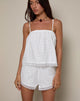 Image of Strapa Cami Top in Broderie Elfenbein