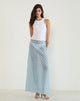 Bild von Surina Maxirock in Blurred Check Blau