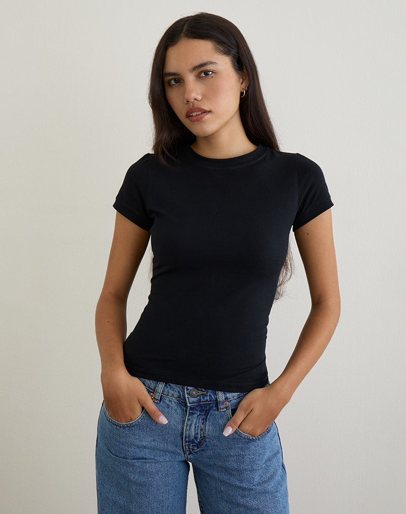 Sutin Tee in Schwarz