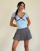 Image of Tasina Top in Nantucket Blau mit marineblauem Einband