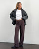 Image of Tatina Smart Trouser in Braun Nadelstreifen Tailoring