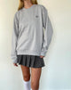 Image of Tillie Sweatshirt in Lunar Rock mit Ocean Storm Schleifenstickerei