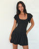 Image of Toinette Minikleid mit fallendem Bund in Schwarz