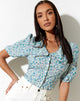 Bild von Tucci Top in Flower Power Blau