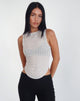 Bild von Tyla Knitted Top in Hafermilch