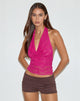 Image of Varys Top aus Orchideenspitze Hot Pink