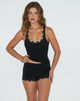 Bild von Selya Daisy Applique Short in Schwarz