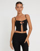 Abbildung von Velda Crop Top in Schwarz