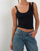 Bild von Verity Vest Top in Schwarz