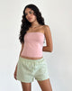 Image of Voir Short aus Popeline Gingham Gelb und Blau