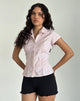 Image of Wilmot Bluse aus hellrosa Popeline