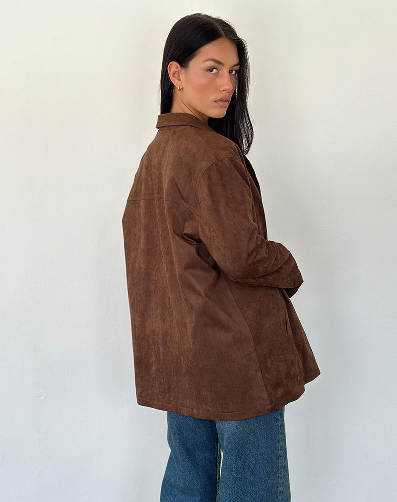 Wita Jacke in Wildleder Braun