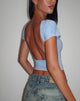 Bild von Xiwang Crop Top in Nantucket Blau