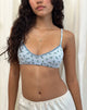 Bild von Yanas Bralette in Blau Cluster Floral