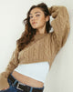 Bild von Yolanda Strickpullover in Tan