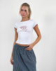 Bild von Zyzy Baby Tee in Weiß mit Sweet Enough Grafik