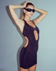 Bild von Zione Mini Dress in Black Diamante Buckle