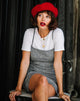 Image of Cecile Slip Dress aus Charles-Karo Grau