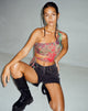 Bild von Romla Cutout Top in Festival Print