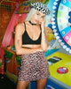 Bild von Ring Minirock in Rosa Gepard