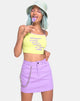 Bild von Kamla Crop Top in Limette mit Instafeed Text X Top Girl