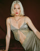 Bild von Sahira Butterfly Top in Satin Avocado