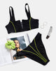 Image of Shielle Bikinioberteil in Schwarz mit Kontrastpaspel
