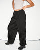 Bild von Cuties Wide Leg Cargo Trouser in Schwarz