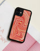 Bild von Motel X Barbara Kristoffersen Iphone Fall in 70er Jahre Ripple in Tangerine