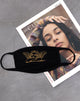 Image of Gesichtsmaske in Schwarz Angelo Gold Embro