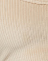 Samt Rib Neutral Beige