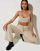 Image of Adda Bralet Top aus Samtripp Neutral Beige