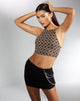 Bild von MOTEL X IRIS Ambre Crop Top in Kette Tangle Dunkelbraun