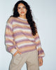 Bild von Ammaria Pullover in Lila Braun Creme