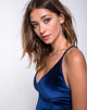 Bild von Angel Crop Top in Velvet Navy