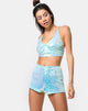 Bild von Crystal Short in Fishcale Pailletten Candy Einhorn