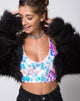 Bild von Angel Crop Top aus Einhorn-Pailletten