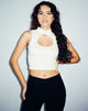 Abbildung von Annesley Crop Top in Elfenbein
