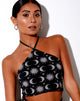 Image of April Crop Top in Moonlight Schwarz