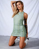 Image of Ardilla Bodycon Kleid in Limette Croc
