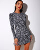 Image of Arendelle Bodycon Kleid aus abstraktem Tier