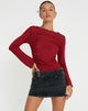 Bild von Armina Langarm-Top in Burgundy