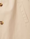 Beige mit gestreiftem Innenfutter