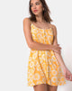 Image of Auvaly Slip Dress in Sunkissed Floral Gelb