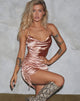 Bild von Romalia Minirock aus Satin Rose Gold