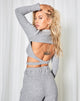 Bild von Balleri Crop Top in Rippe Grau