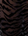 Horizontaler Zebraflock Schwarz
