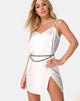 Image of Batista Kleid aus Satin Elfenbein