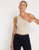 Image von Bay One Shoulder Top in Kokosnussmilch
